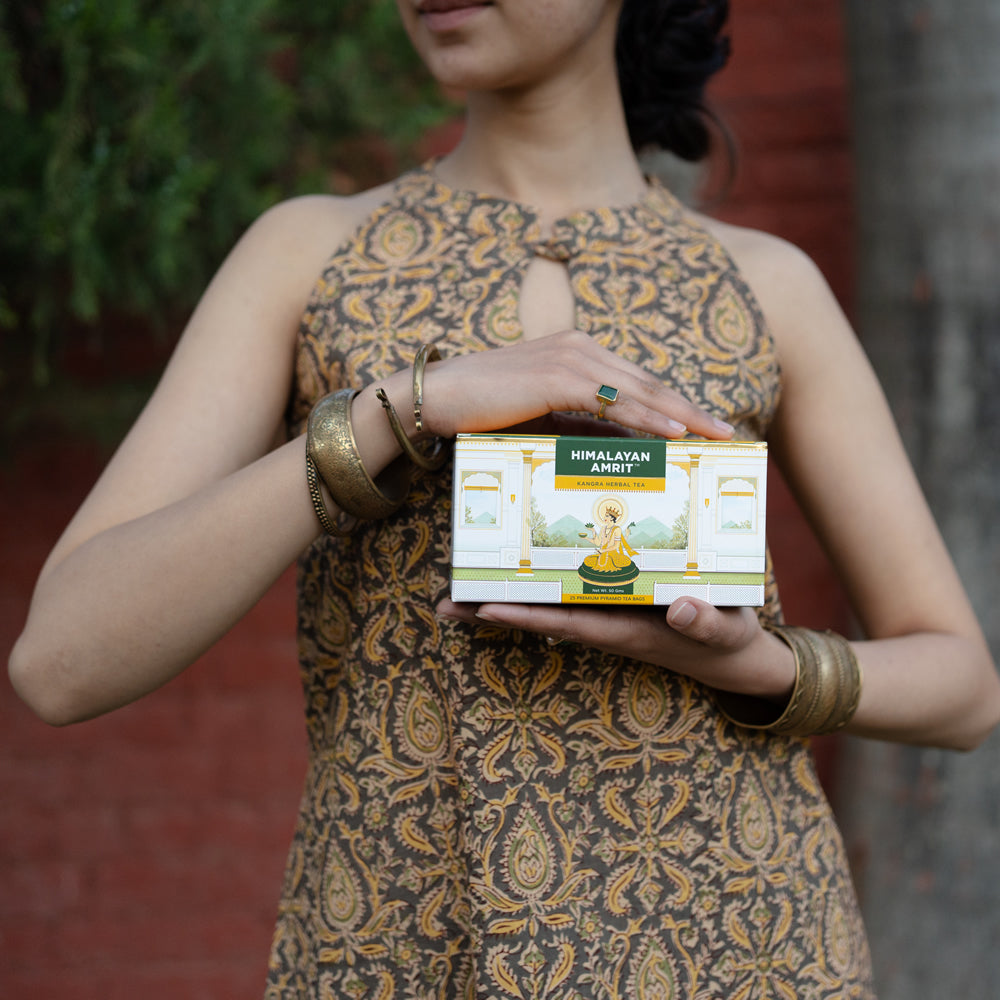 Himalayan Amrit Kangra Herbal Tea (25 Premium Pyramid Teabags)