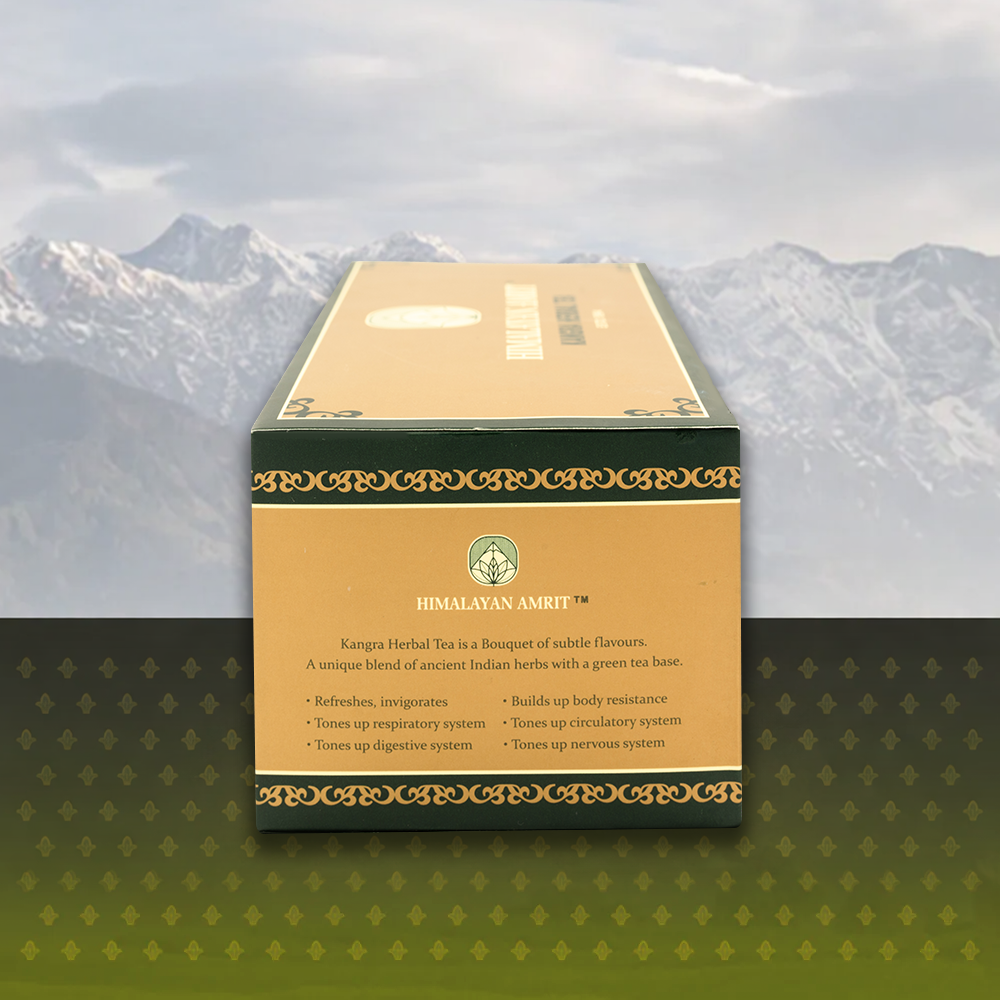 Himalayan Amrit Kangra Herbal Tea (25 Handcrafted Muslin Teabags)
