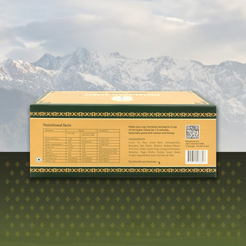 Himalayan Amrit Kangra Herbal Tea (25 Handcrafted Muslin Teabags)