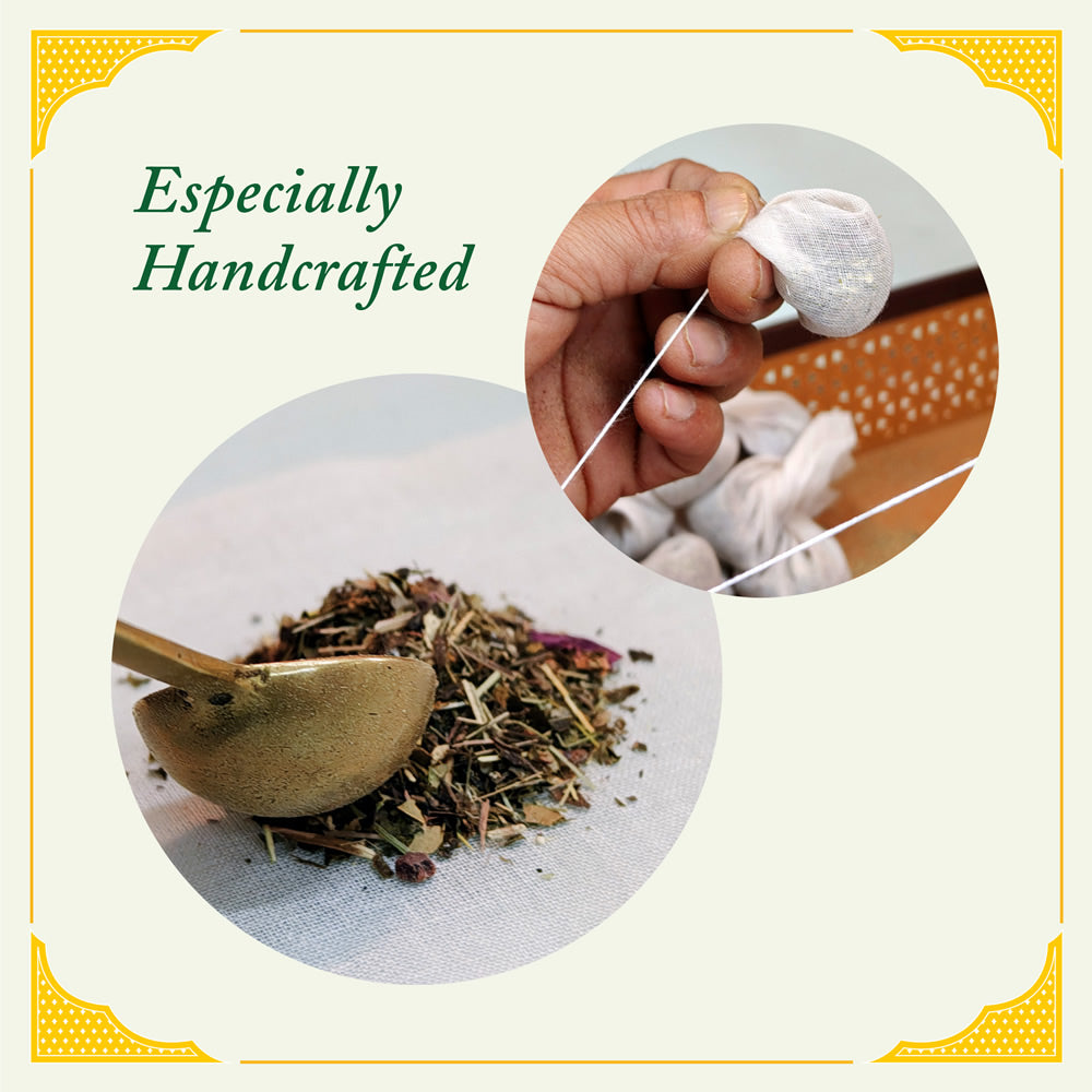 Himalayan Amrit Kangra Herbal Tea (25 Handcrafted Muslin Teabags)